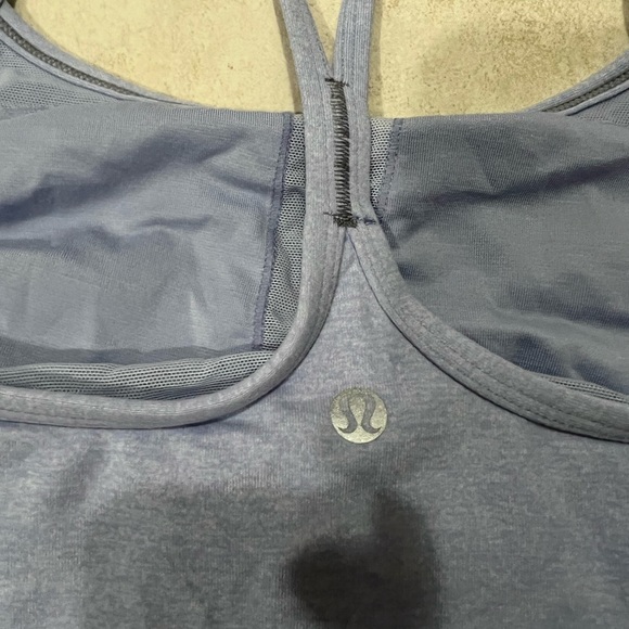 Blueish grey tank with bra - Picture 3 of 3
